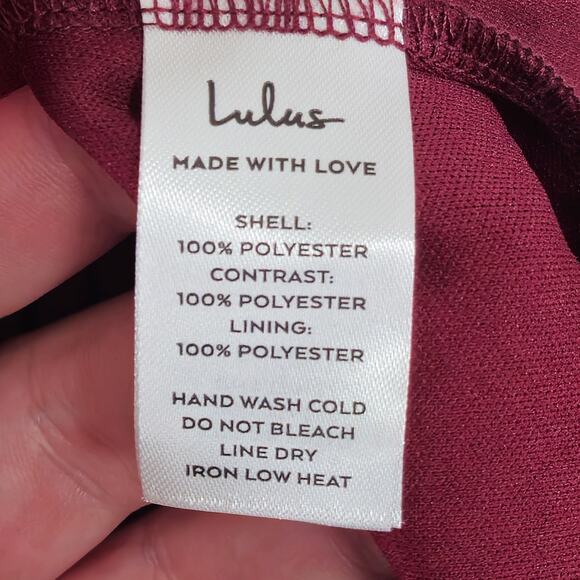 NEW Lulus Women’s Mini Dress Glitter Mesh Red School Dance Cocktail Party Size M - Picture 10 of 10